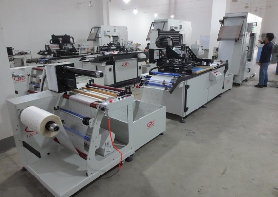 Roll-to-Roll Screen Printing Machine pentru PVC, PET