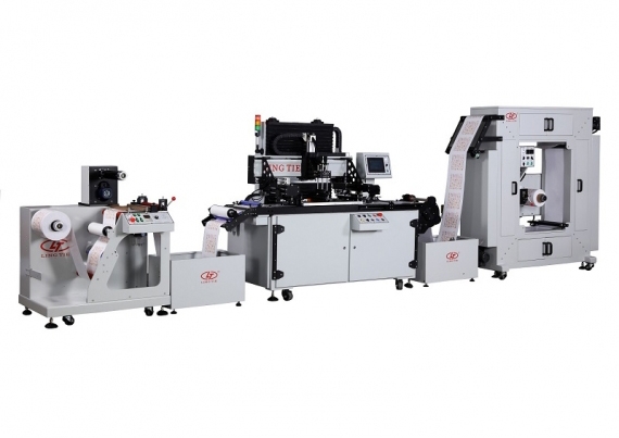 Mașină de imprimare continuă a etichetelor Roll to Roll, în 3 culori 